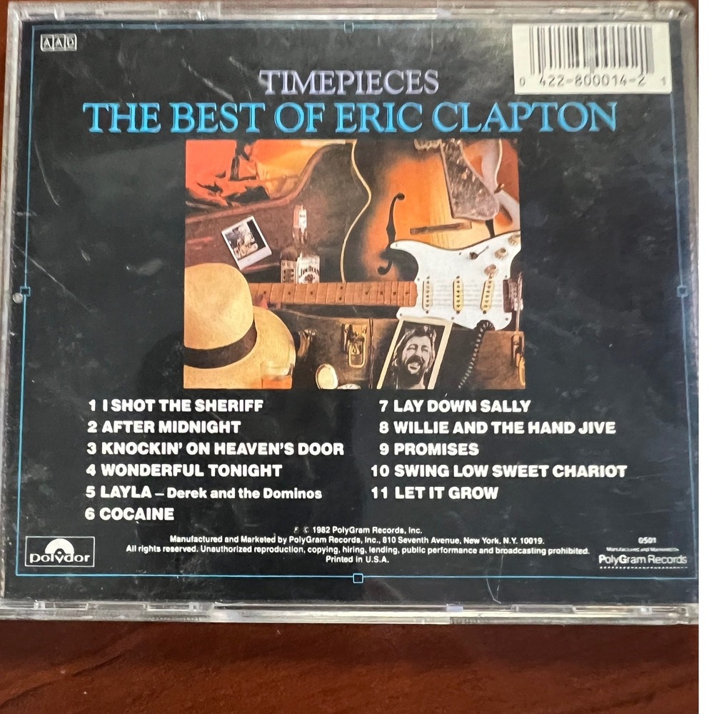 Eric Clapton Timepieces The Best of Eric Clapton CD Polydor 800 014-2 Rock 1982